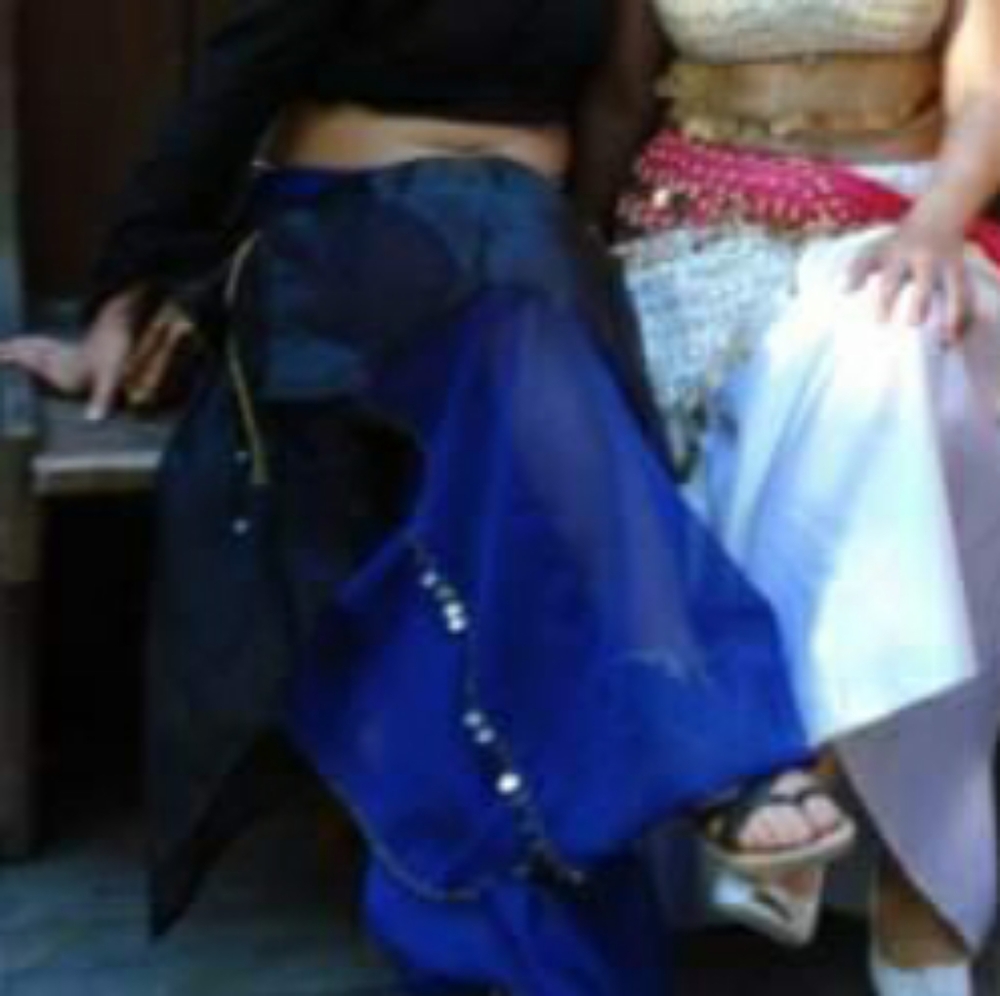Renaissance Gypsy Harem Pants & Layover Skirt-M